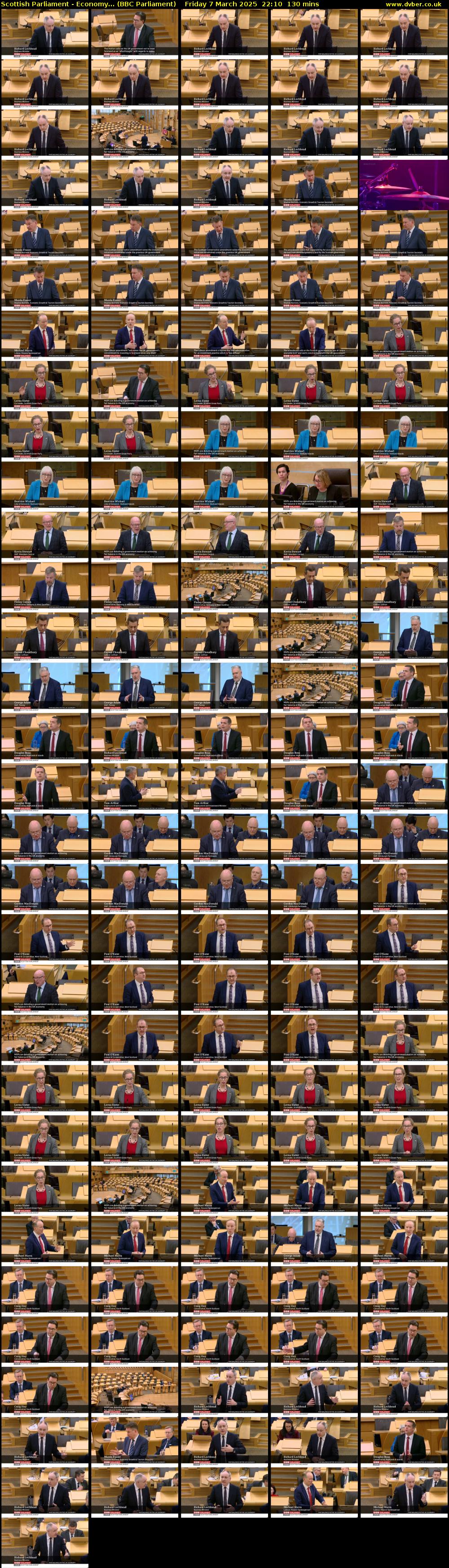 Scottish Parliament - Economy... (BBC Parliament) Friday 7 March 2025 22:10 - 00:20