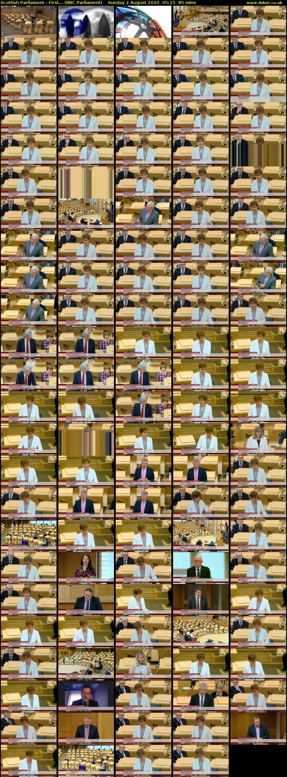 Scottish Parliament - First... (BBC Parliament) Sunday 2 August 2020 05:15 - 06:40