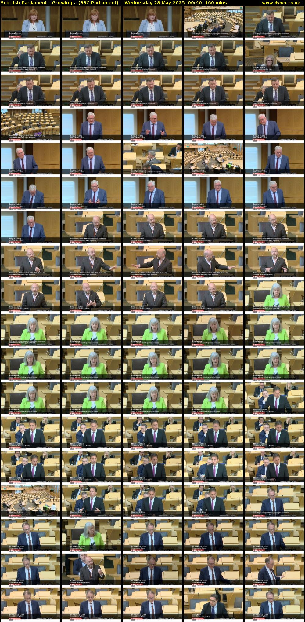 Scottish Parliament - Growing... (BBC Parliament) Wednesday 28 May 2025 00:40 - 03:20