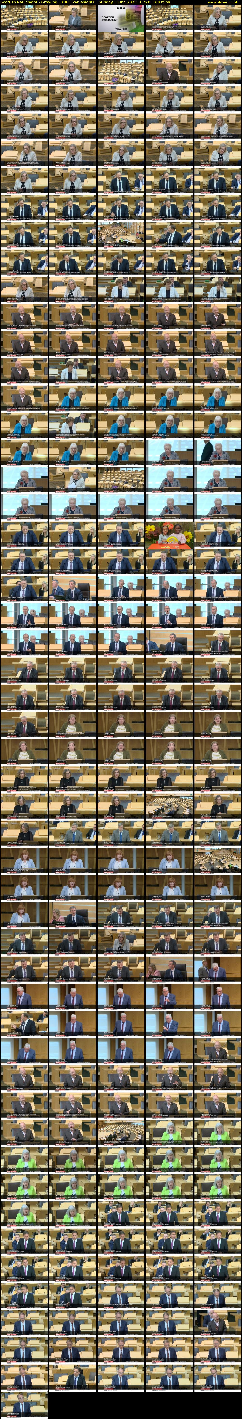 Scottish Parliament - Growing... (BBC Parliament) Sunday 1 June 2025 11:20 - 14:00