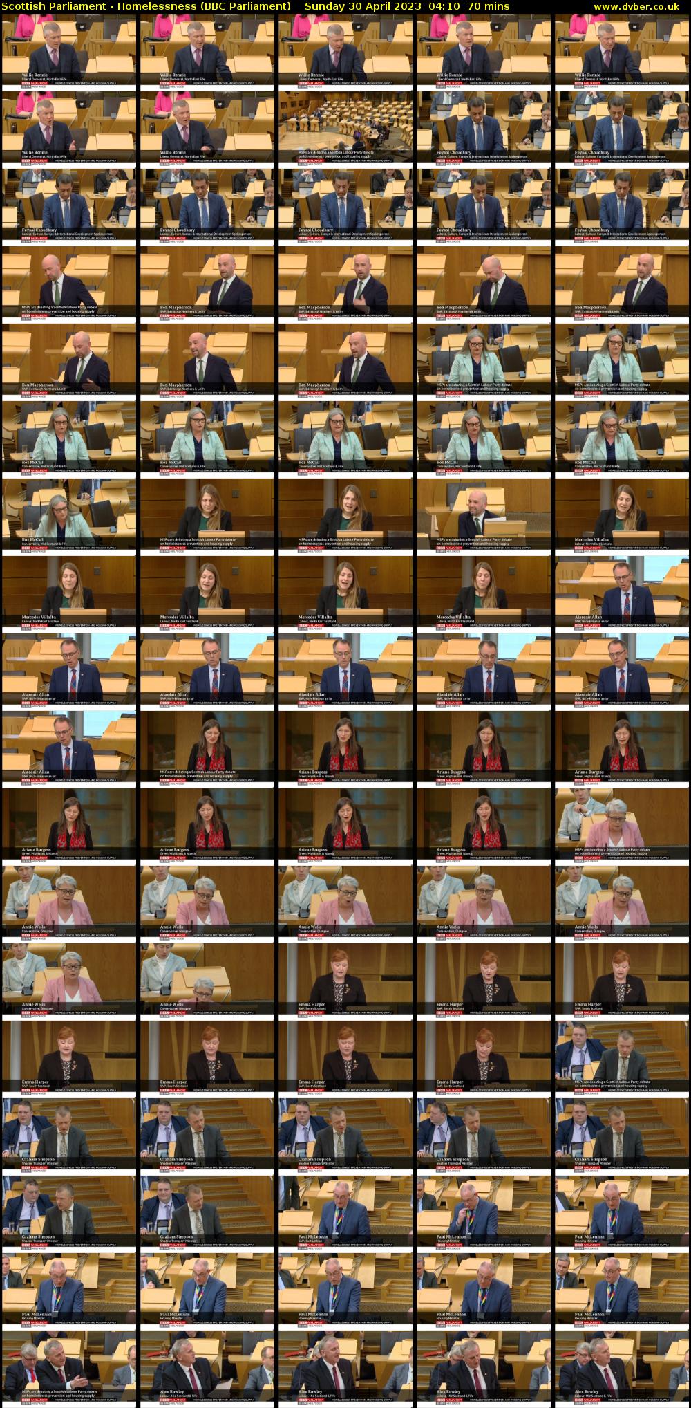 Scottish Parliament - Homelessness (BBC Parliament) Sunday 30 April 2023 04:10 - 05:20