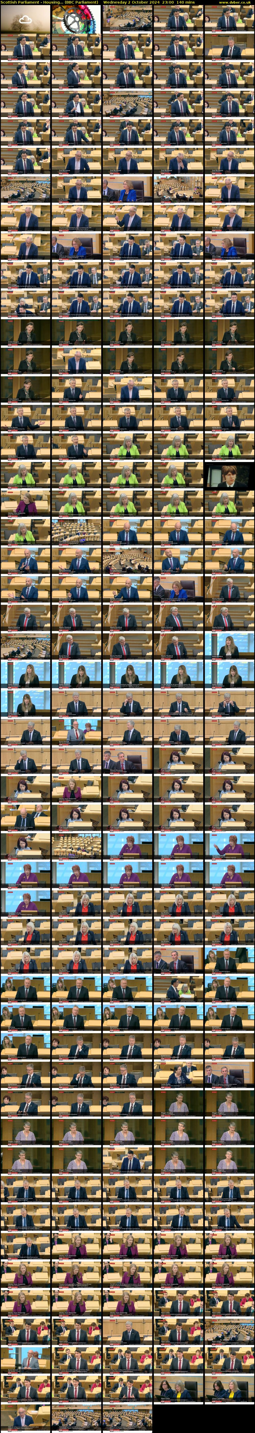 Scottish Parliament - Housing... (BBC Parliament) Wednesday 2 October 2024 23:00 - 01:20