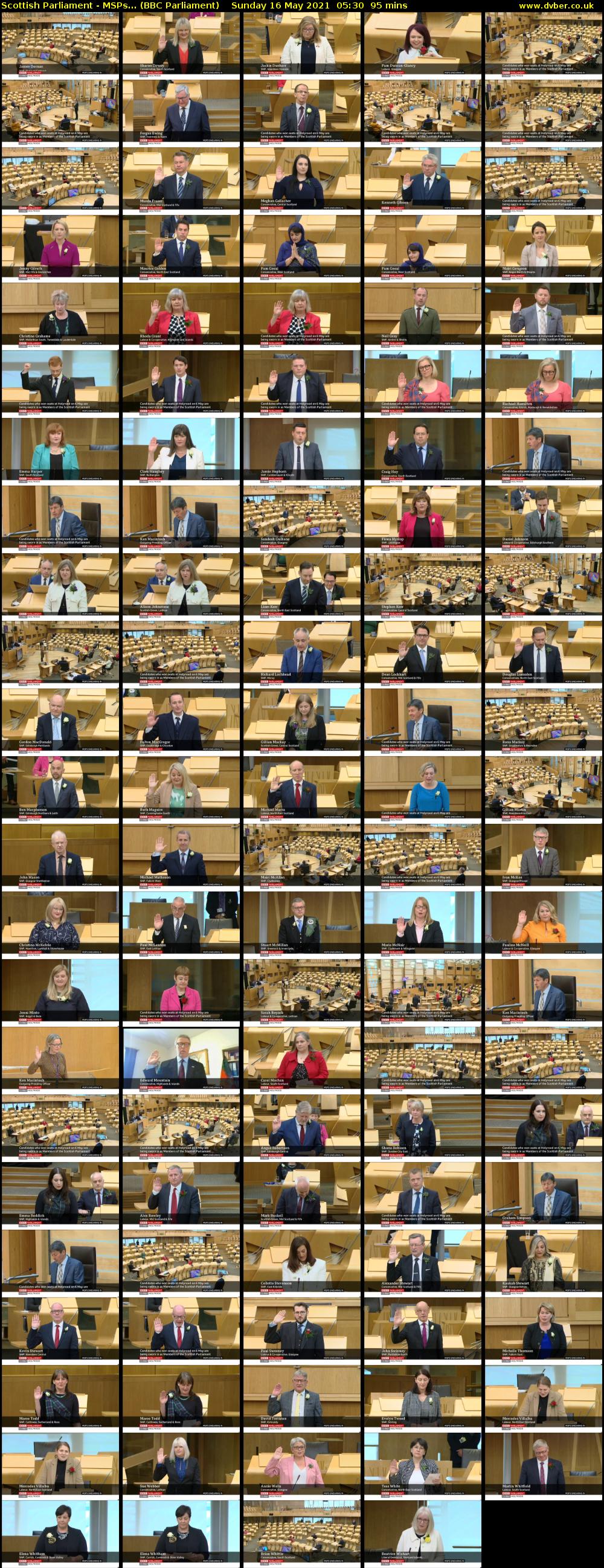 Scottish Parliament - MSPs... (BBC Parliament) Sunday 16 May 2021 05:30 - 07:05