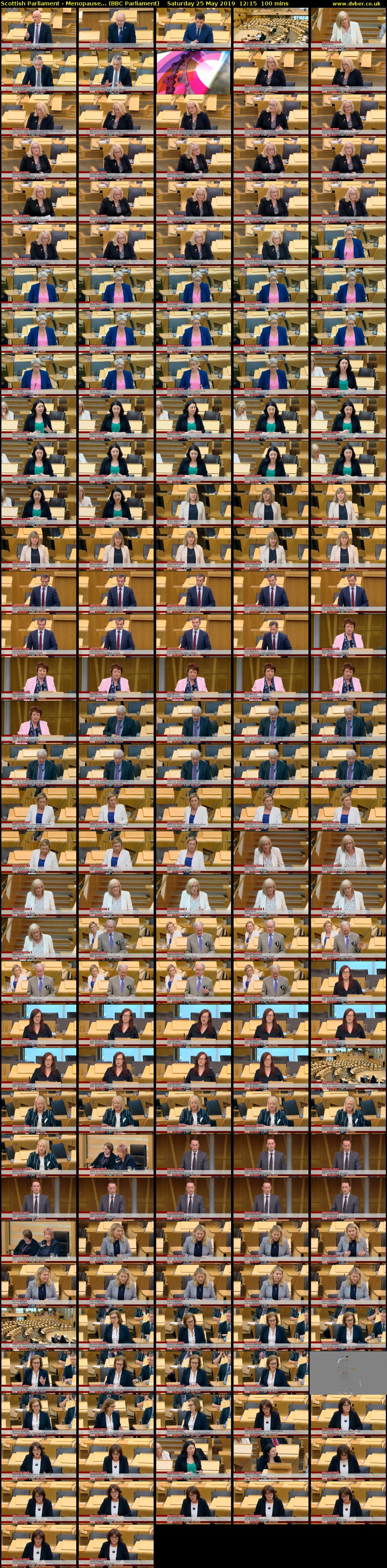 Scottish Parliament - Menopause... (BBC Parliament) Saturday 25 May 2019 12:15 - 13:55
