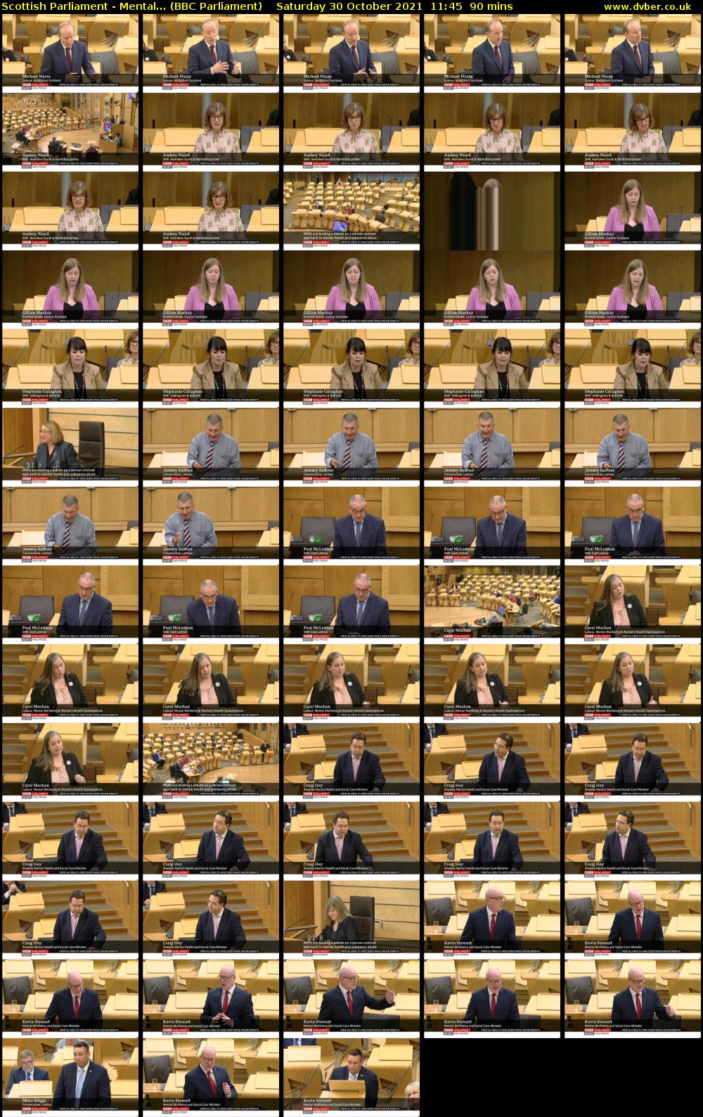 Scottish Parliament - Mental... (BBC Parliament) Saturday 30 October 2021 11:45 - 13:15