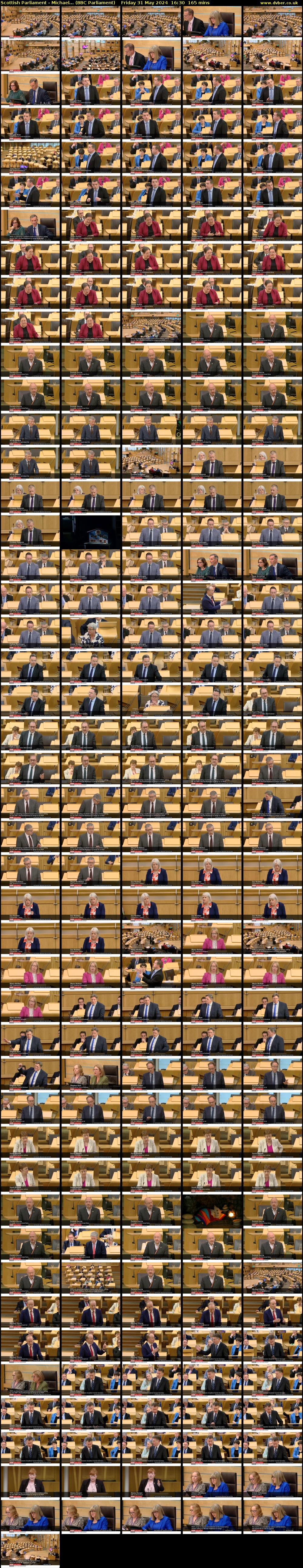 Scottish Parliament - Michael... (BBC Parliament) Friday 31 May 2024 16:30 - 19:15
