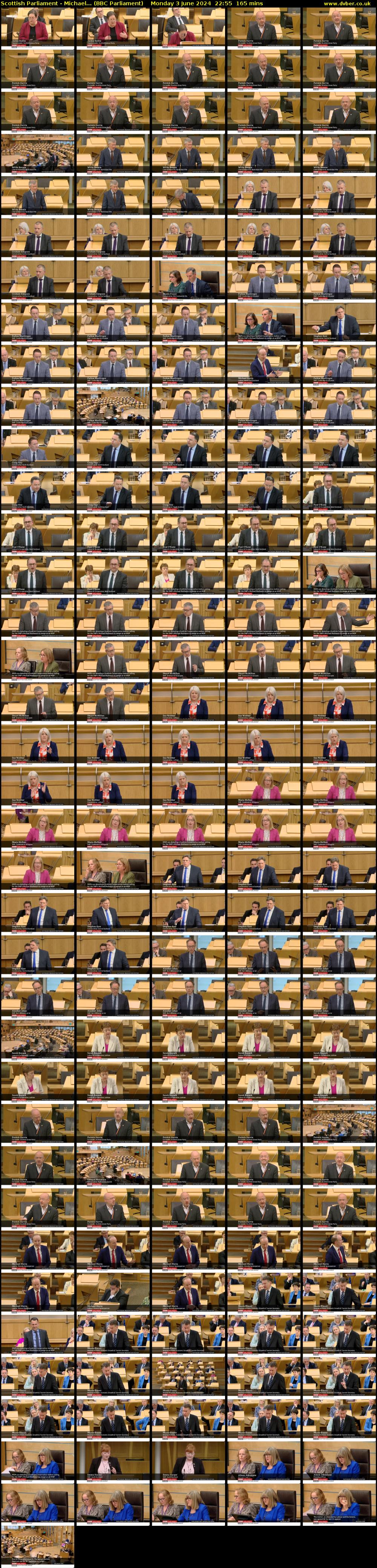 Scottish Parliament - Michael... (BBC Parliament) Monday 3 June 2024 22:55 - 01:40