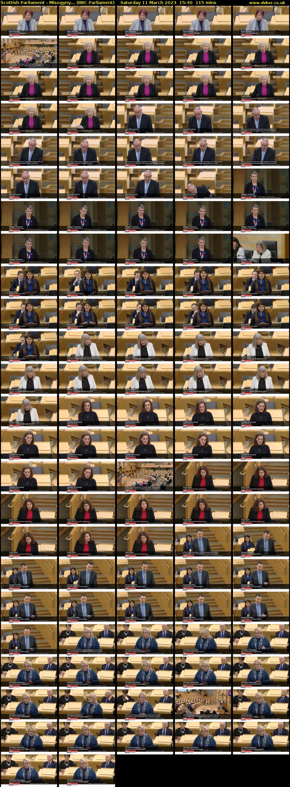 Scottish Parliament - Misogyny... (BBC Parliament) Saturday 11 March 2023 15:40 - 17:35