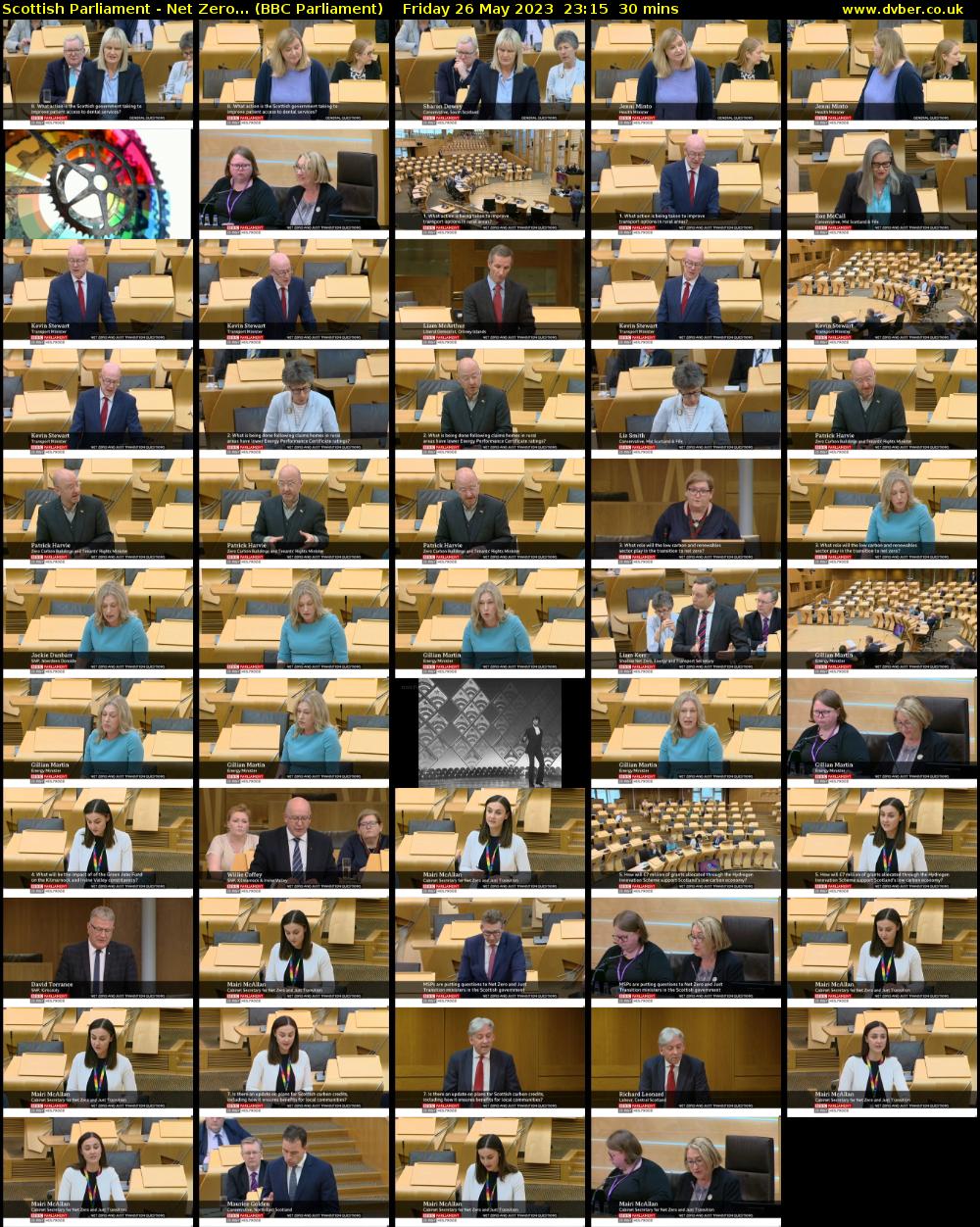Scottish Parliament - Net Zero... (BBC Parliament) Friday 26 May 2023 23:15 - 23:45