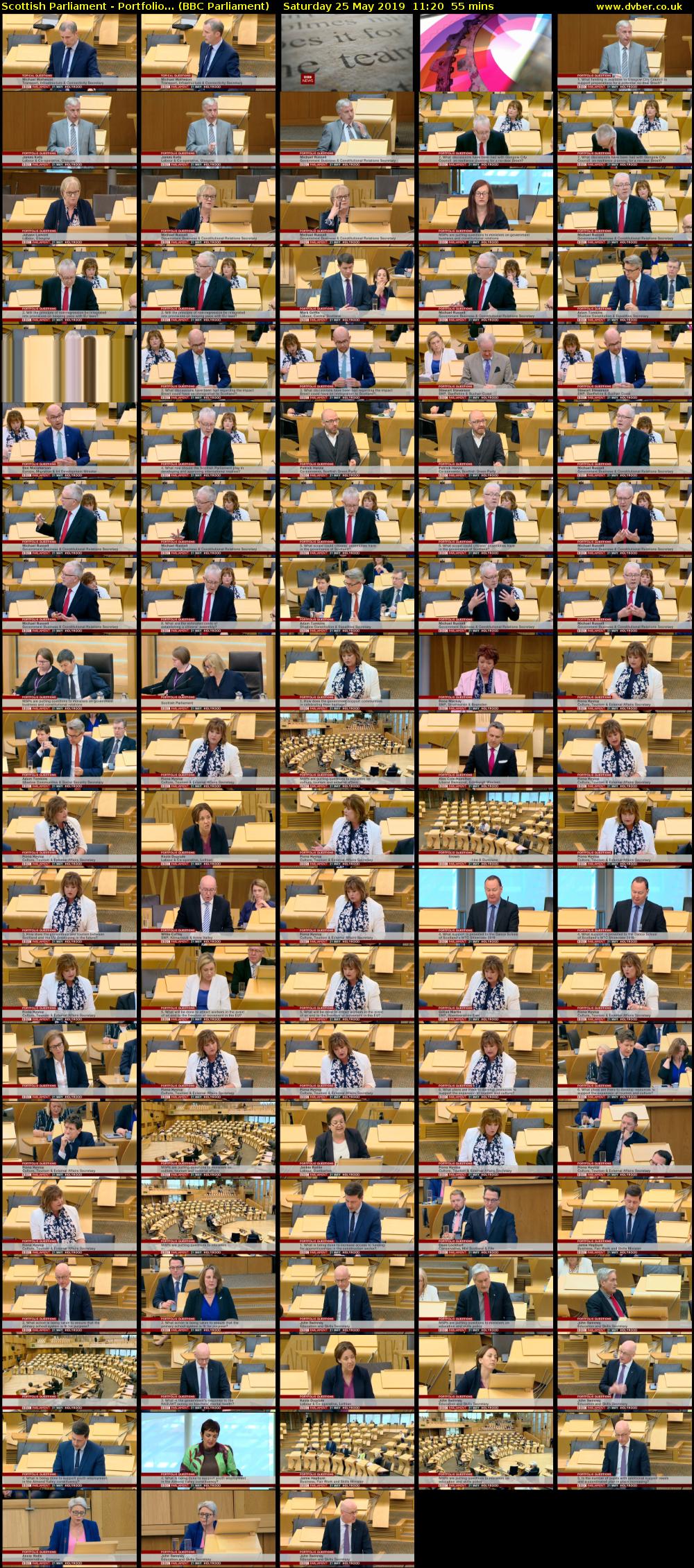 Scottish Parliament - Portfolio... (BBC Parliament) Saturday 25 May 2019 11:20 - 12:15