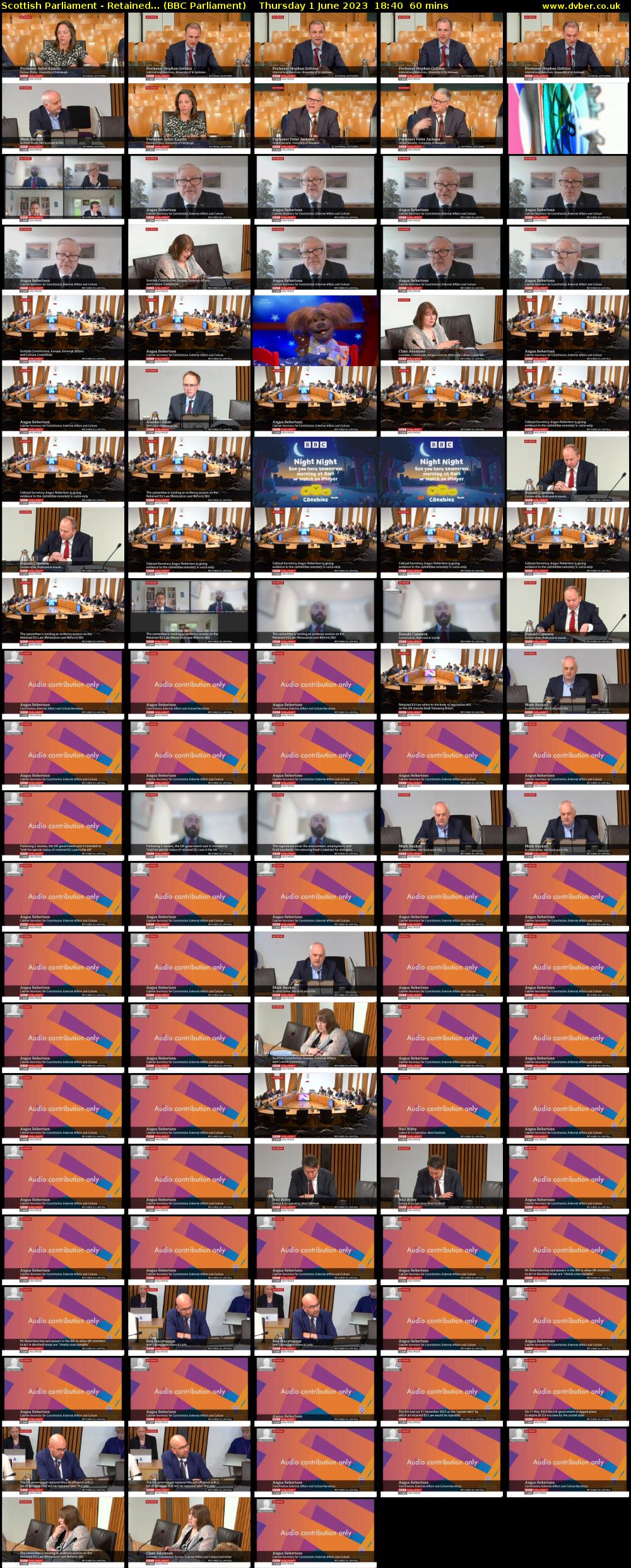 Scottish Parliament - Retained... (BBC Parliament) Thursday 1 June 2023 18:40 - 19:40