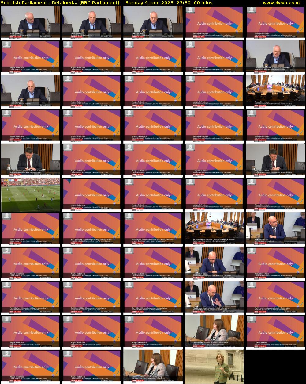 Scottish Parliament - Retained... (BBC Parliament) Sunday 4 June 2023 23:30 - 00:30