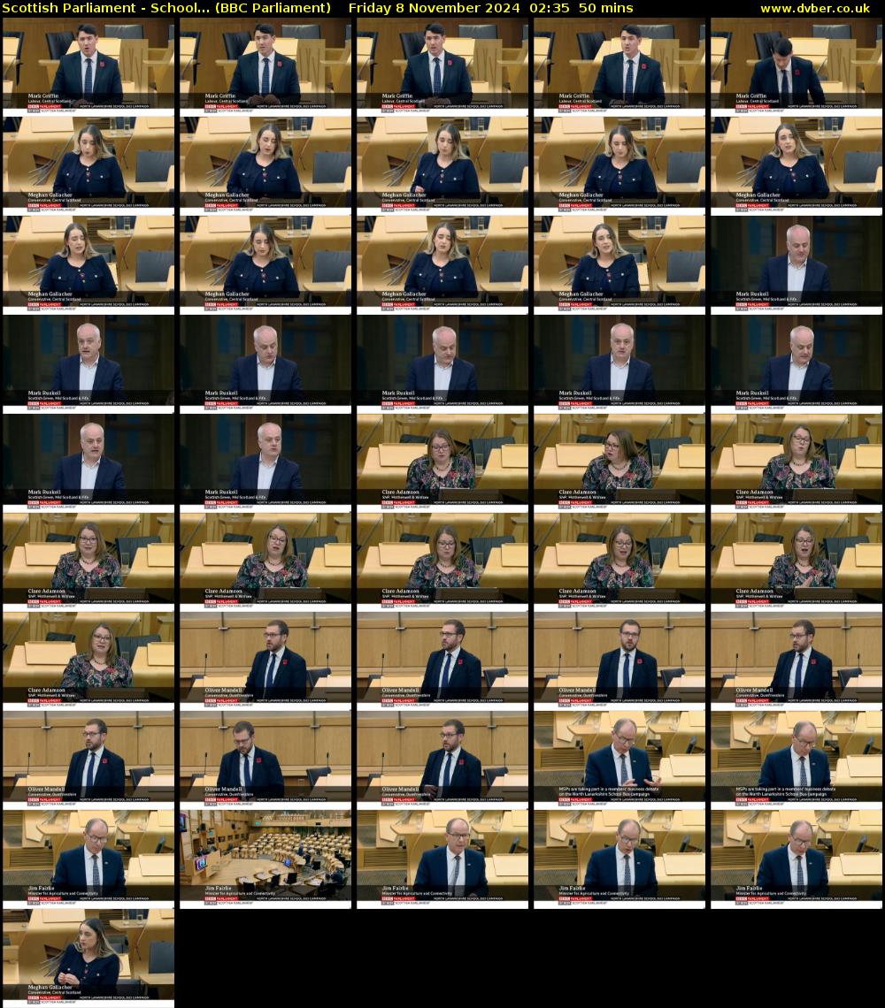 Scottish Parliament - School... (BBC Parliament) Friday 8 November 2024 02:35 - 03:25