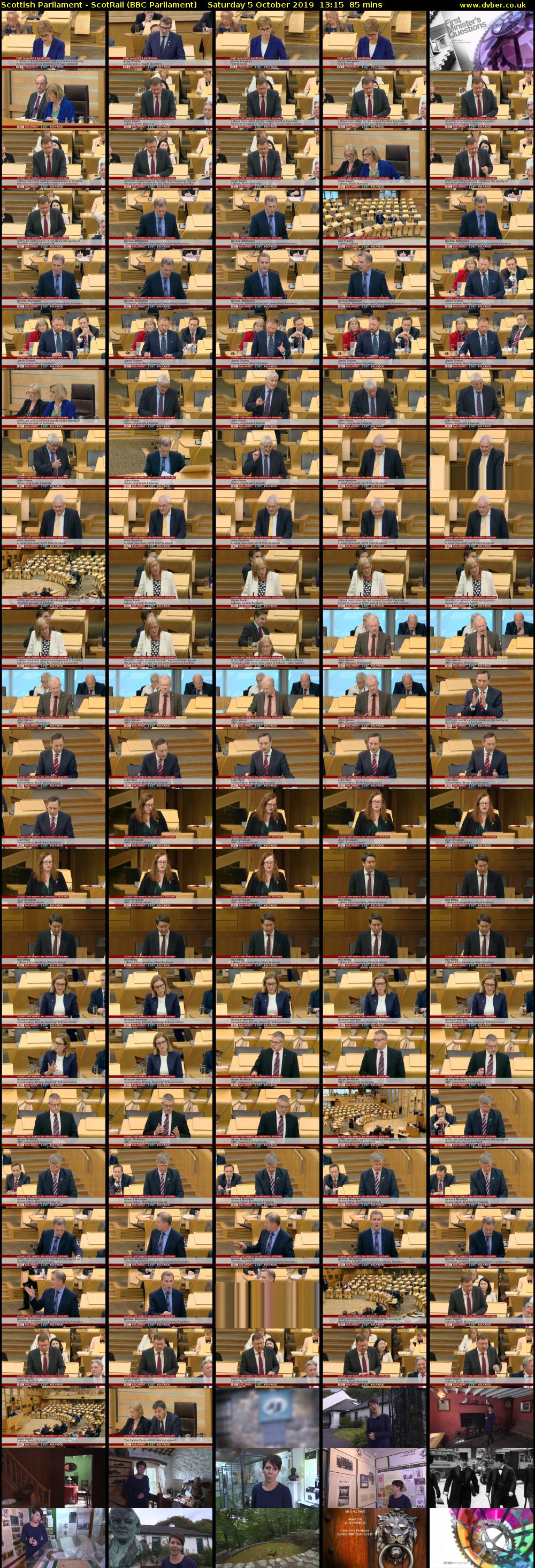Scottish Parliament - ScotRail (BBC Parliament) Saturday 5 October 2019 13:15 - 14:40