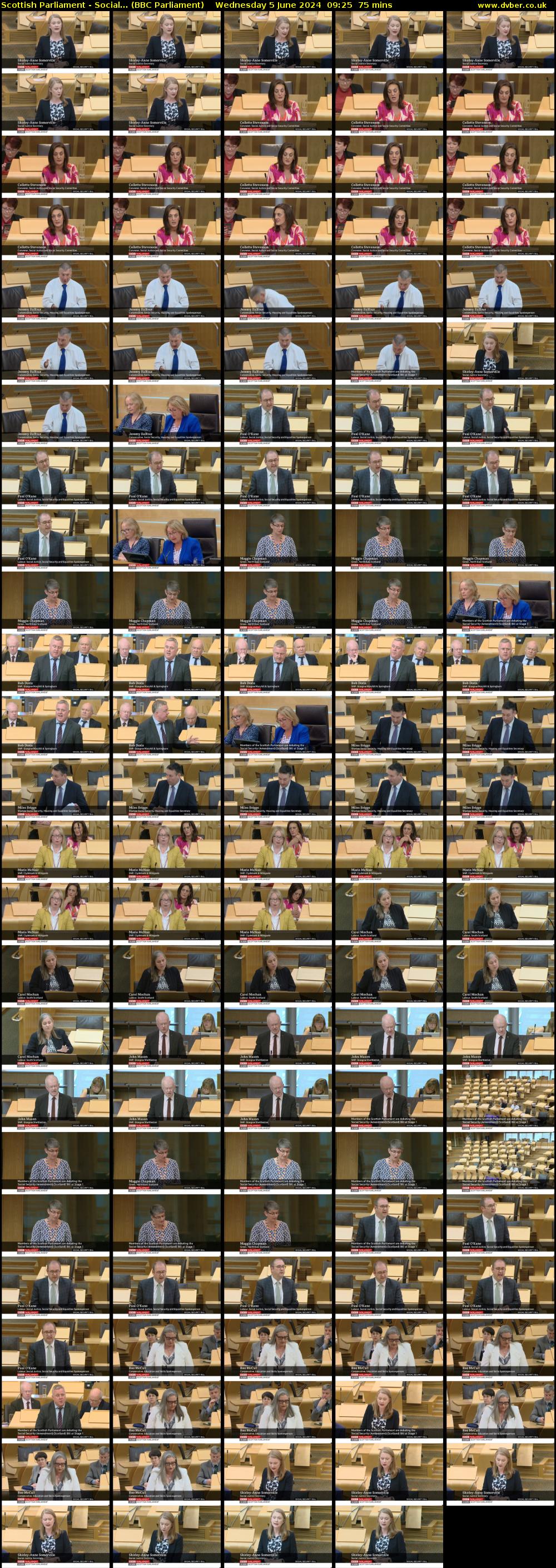Scottish Parliament - Social... (BBC Parliament) Wednesday 5 June 2024 09:25 - 10:40