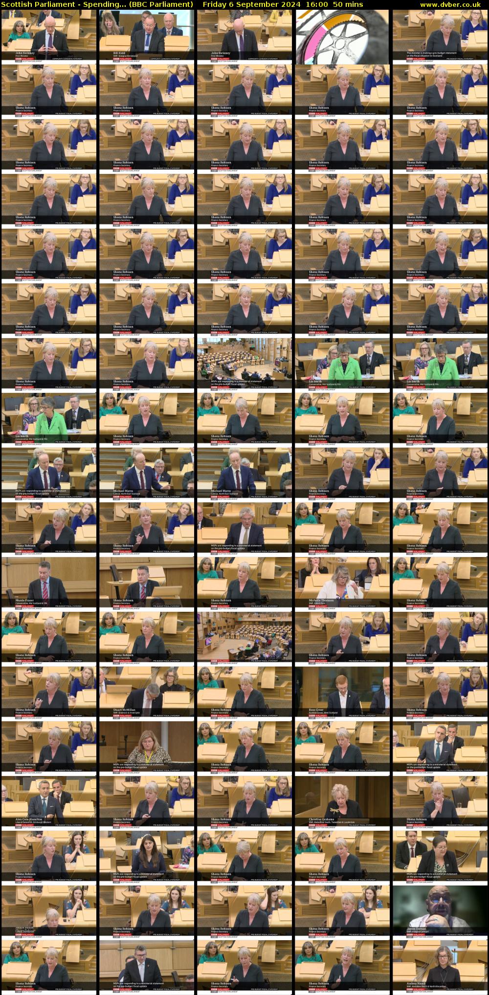 Scottish Parliament - Spending... (BBC Parliament) Friday 6 September 2024 16:00 - 16:50