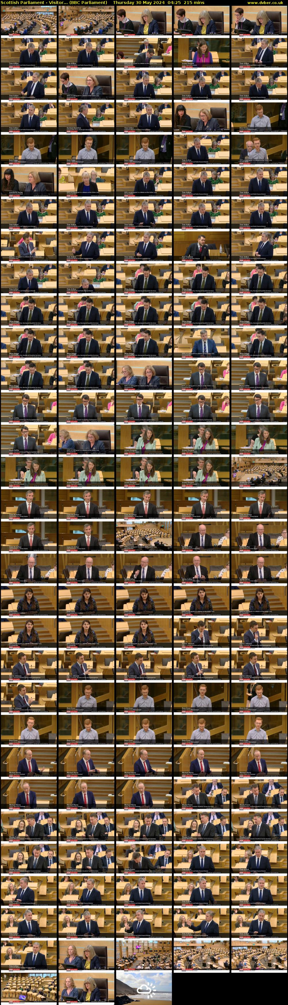 Scottish Parliament - Visitor... (BBC Parliament) Thursday 30 May 2024 04:25 - 08:00