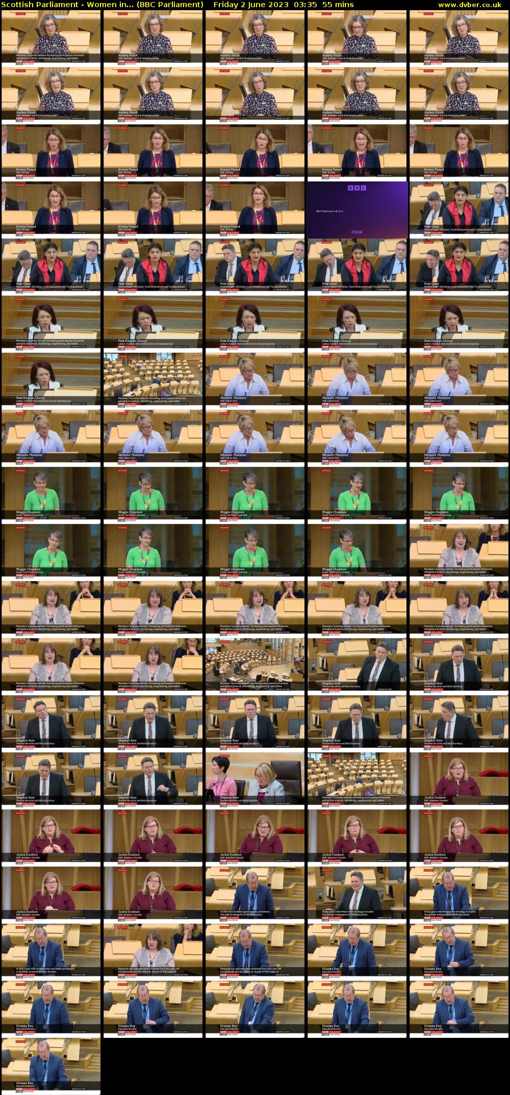 Scottish Parliament - Women in... (BBC Parliament) Friday 2 June 2023 03:35 - 04:30
