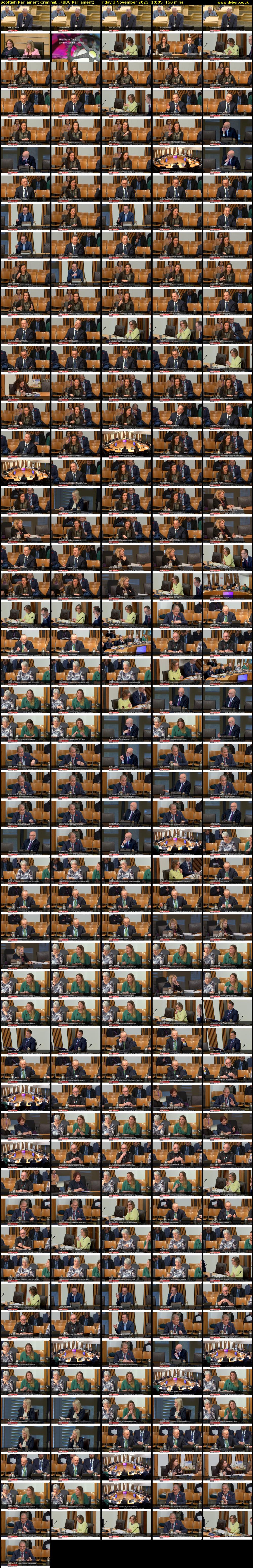 Scottish Parliament Criminal... (BBC Parliament) Friday 3 November 2023 10:05 - 12:35