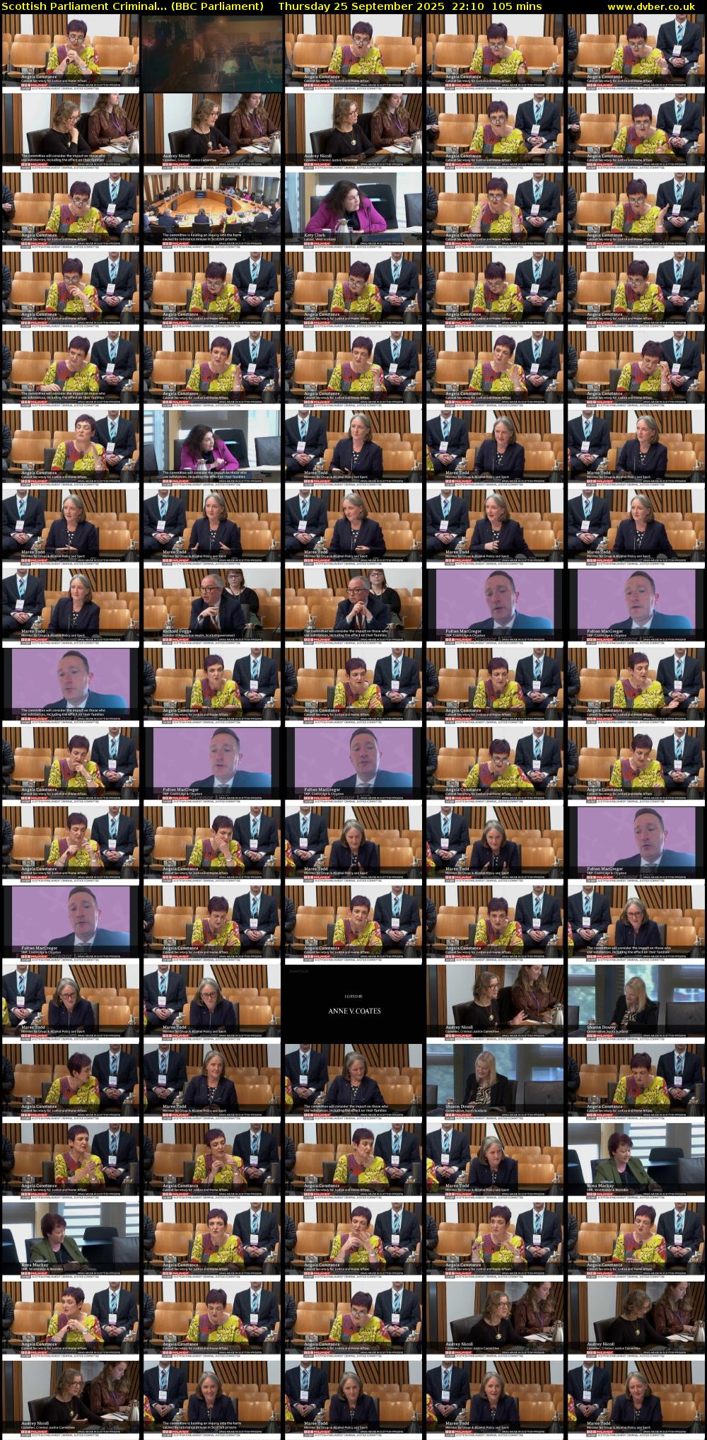 Scottish Parliament Criminal... (BBC Parliament) Thursday 25 September 2025 22:10 - 23:55