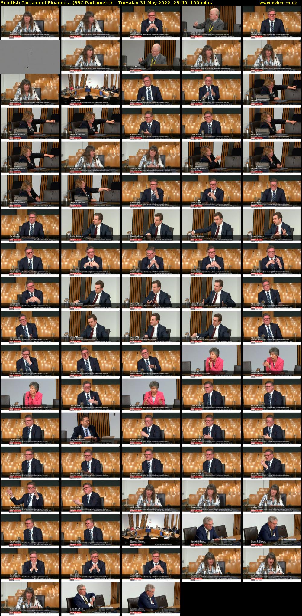 Scottish Parliament Finance... (BBC Parliament) Tuesday 31 May 2022 23:40 - 02:50