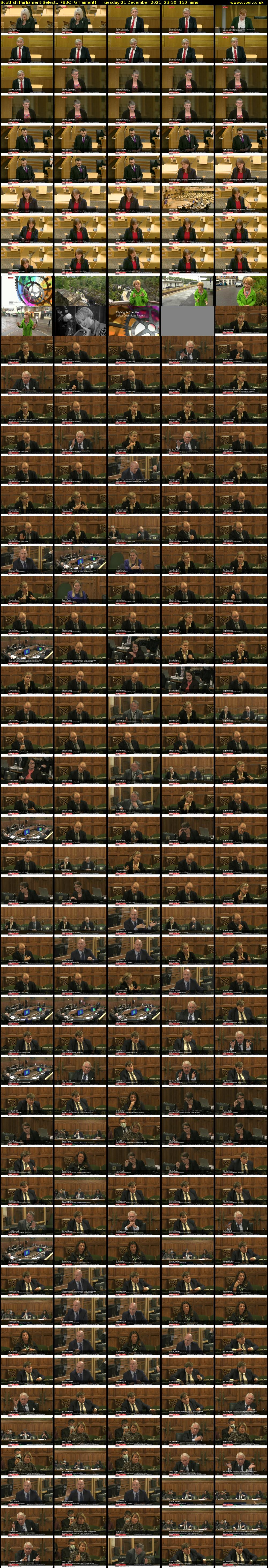 Scottish Parliament Select... (BBC Parliament) Tuesday 21 December 2021 23:30 - 02:00