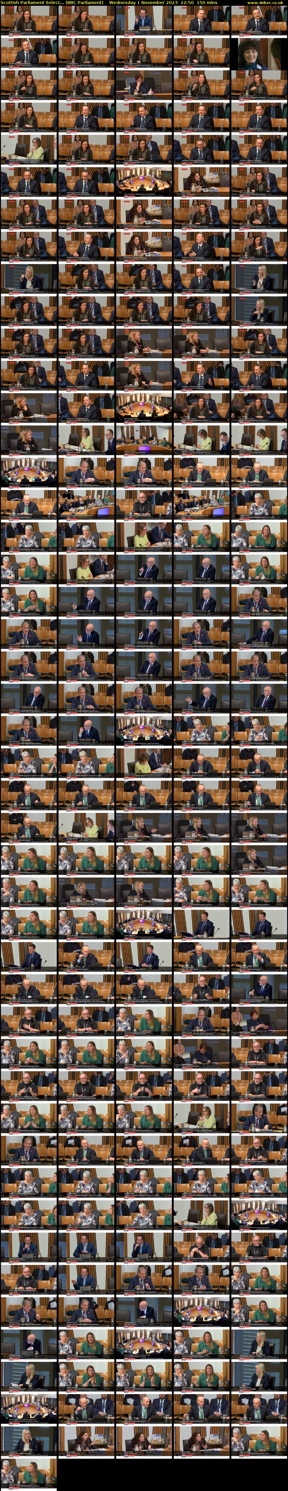 Scottish Parliament Select... (BBC Parliament) Wednesday 1 November 2023 22:50 - 01:20