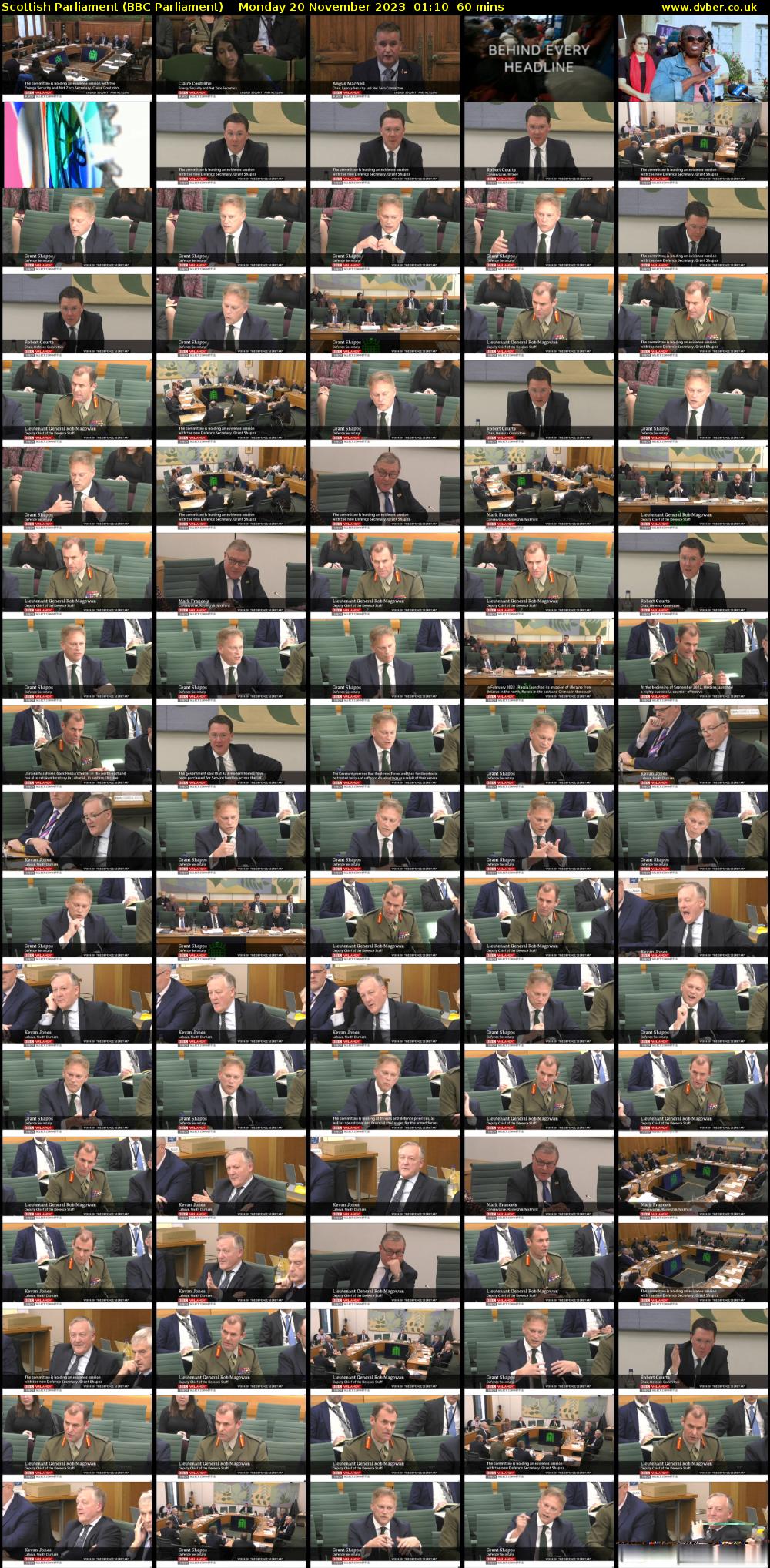 Scottish Parliament (BBC Parliament) Monday 20 November 2023 01:10 - 02:10