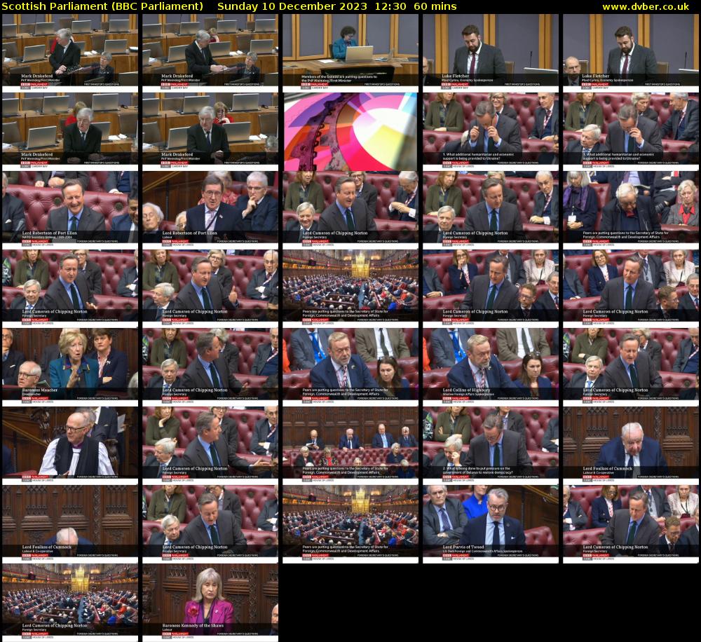 Scottish Parliament (BBC Parliament) Sunday 10 December 2023 12:30 - 13:30