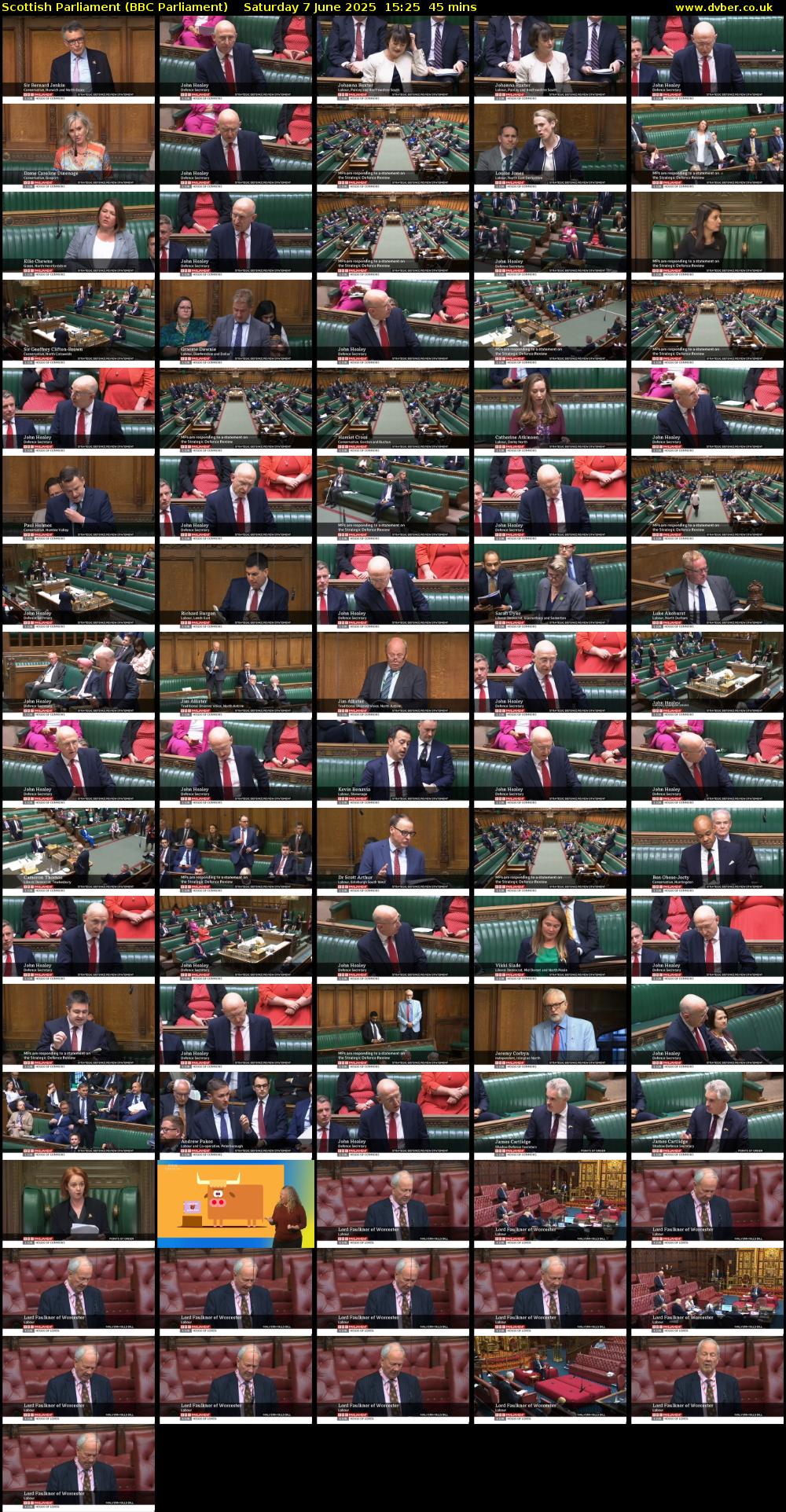 Scottish Parliament (BBC Parliament) Saturday 7 June 2025 15:25 - 16:10
