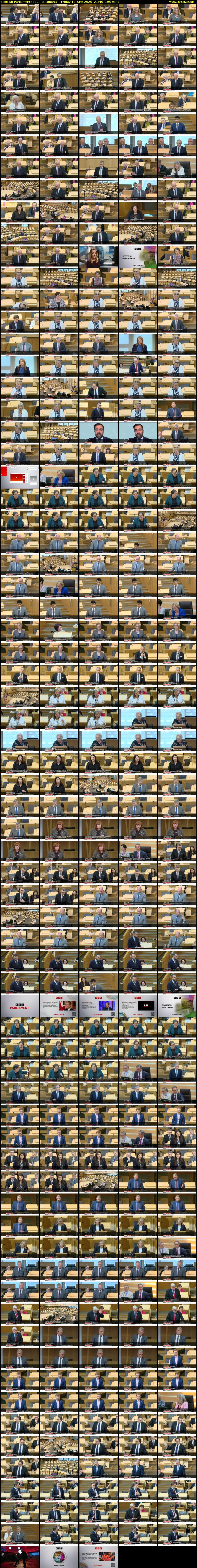 Scottish Parliament (BBC Parliament) Friday 13 June 2025 21:45 - 01:00