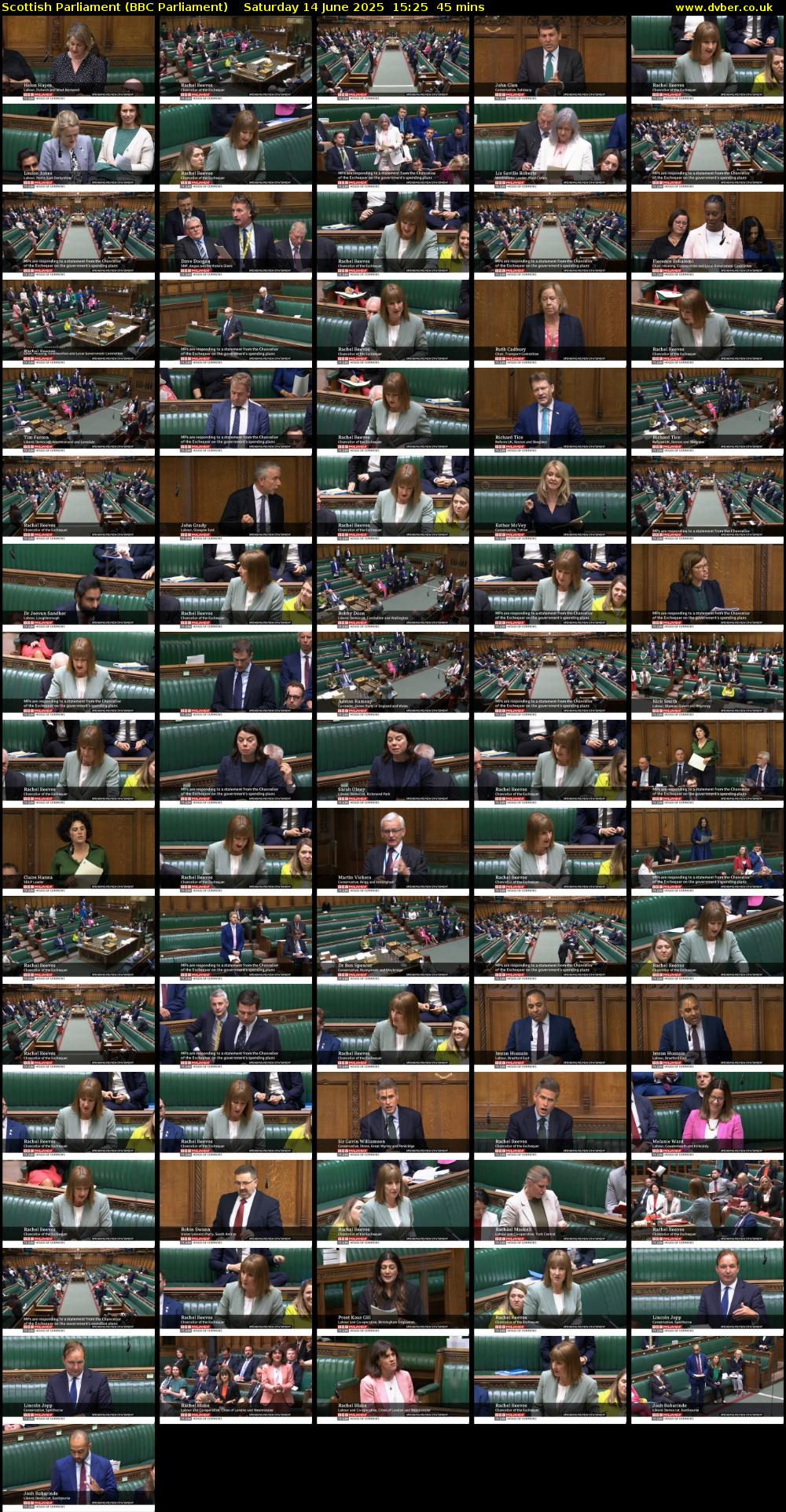 Scottish Parliament (BBC Parliament) Saturday 14 June 2025 15:25 - 16:10