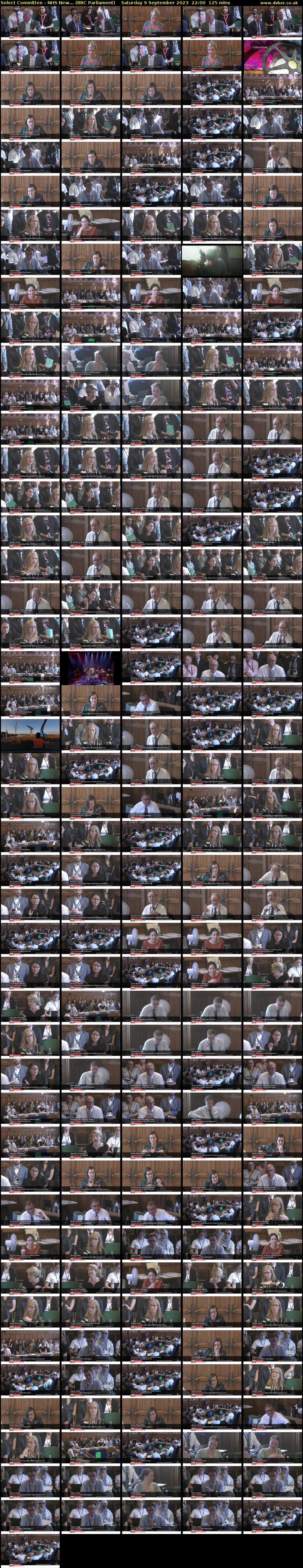 Select Committee - NHS New... (BBC Parliament) Saturday 9 September 2023 22:00 - 00:05
