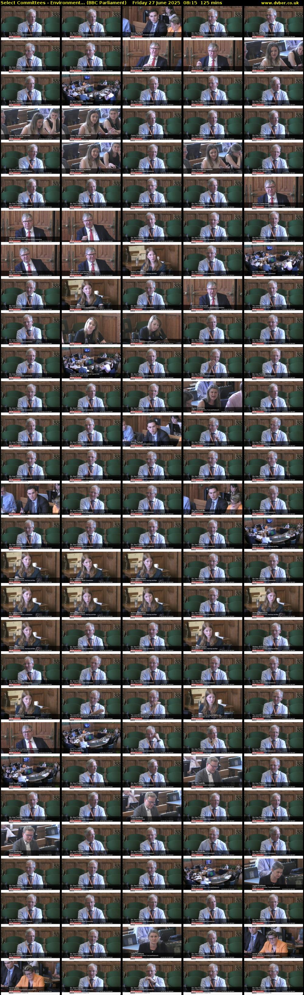 Select Committees - Environment... (BBC Parliament) Friday 27 June 2025 08:15 - 10:20