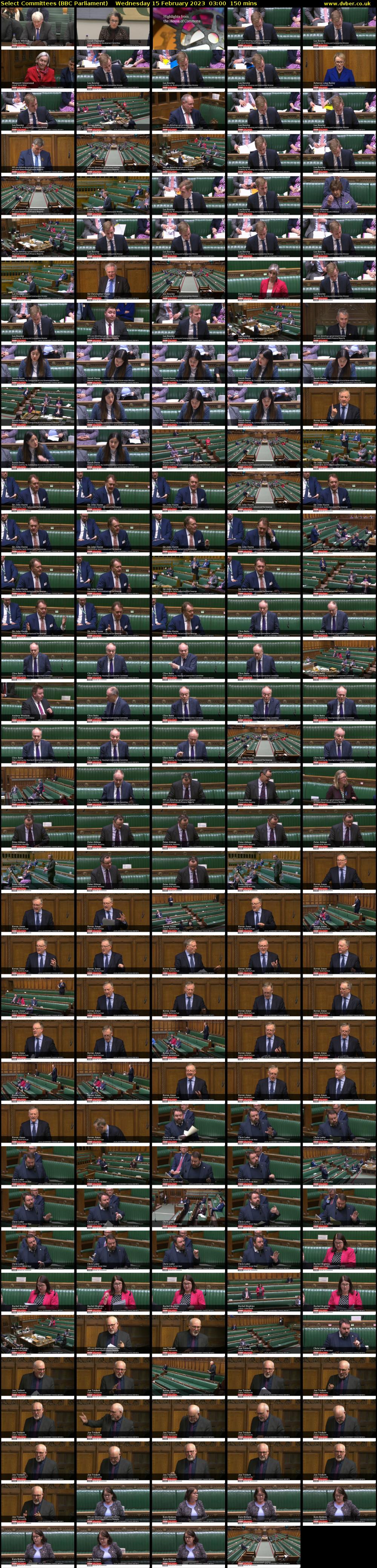 Select Committees (BBC Parliament) Wednesday 15 February 2023 03:00 - 05:30