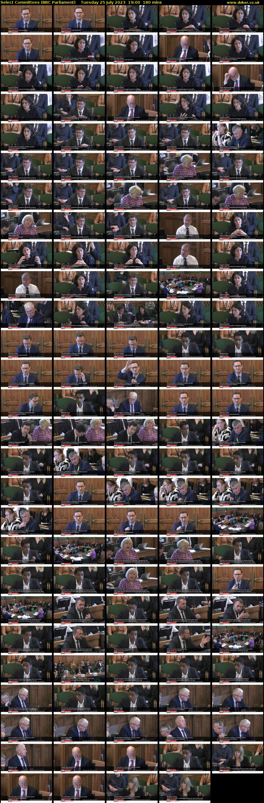 Select Committees (BBC Parliament) Tuesday 25 July 2023 19:00 - 22:00