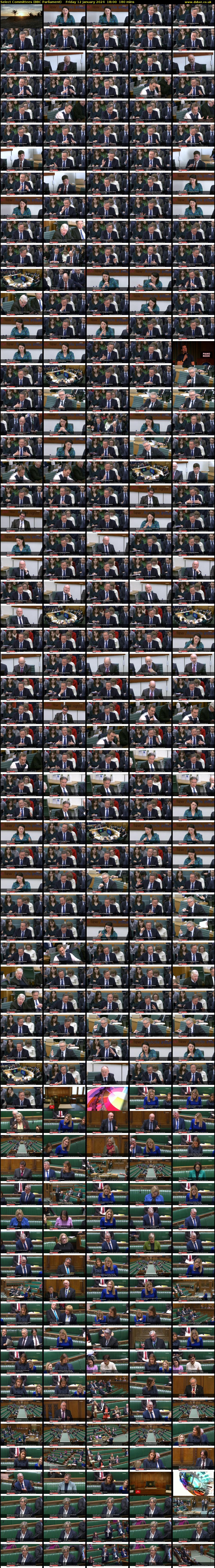 Select Committees (BBC Parliament) Friday 12 January 2024 18:00 - 21:00