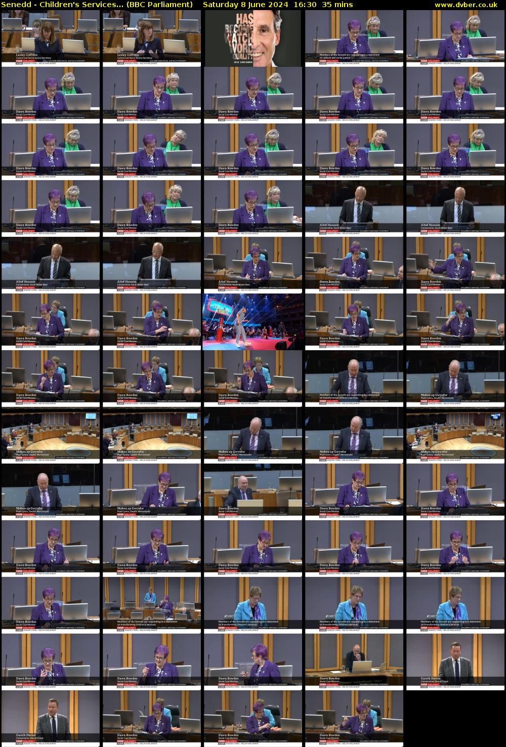 Senedd - Children's Services... (BBC Parliament) Saturday 8 June 2024 16:30 - 17:05