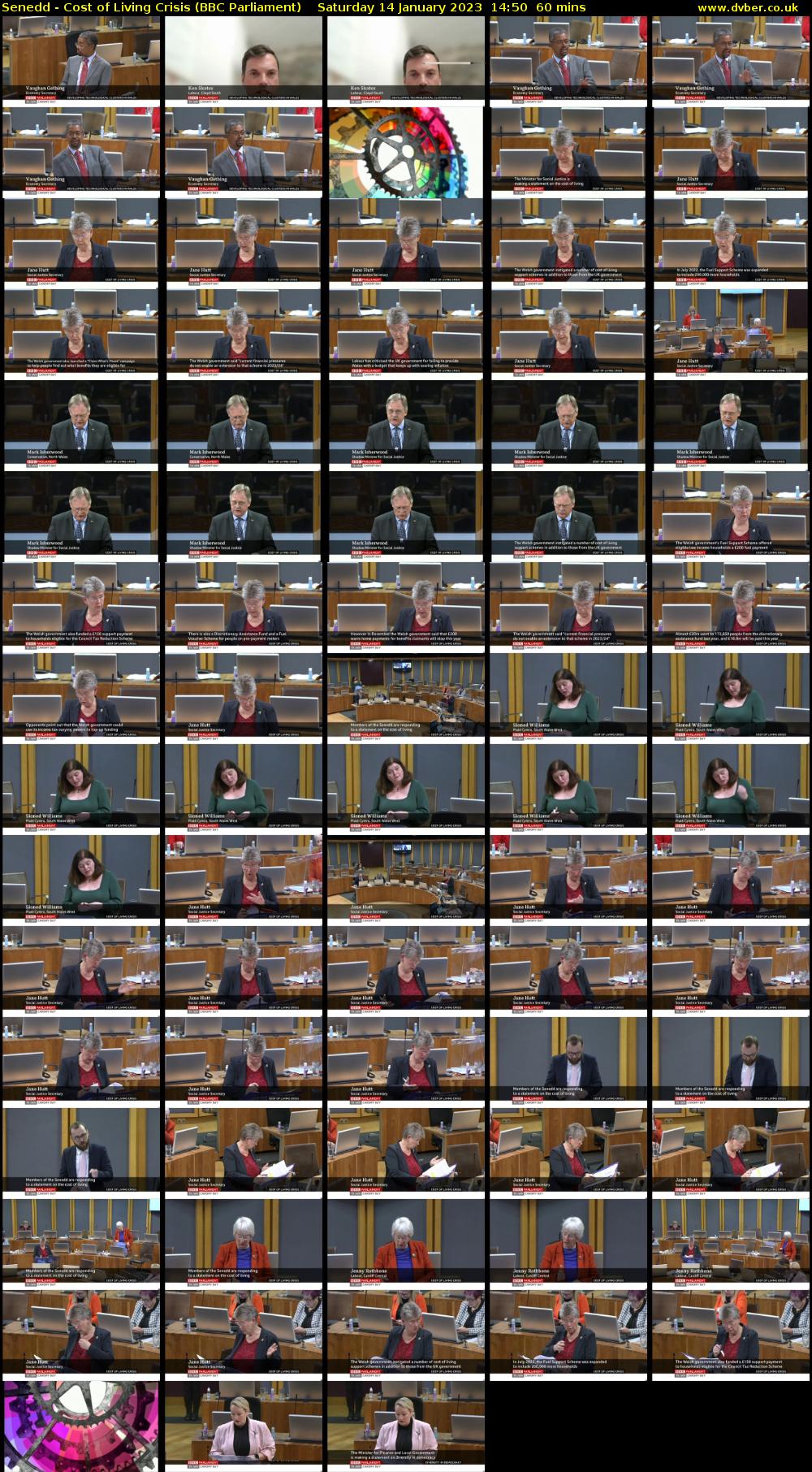 Senedd - Cost of Living Crisis (BBC Parliament) Saturday 14 January 2023 14:50 - 15:50