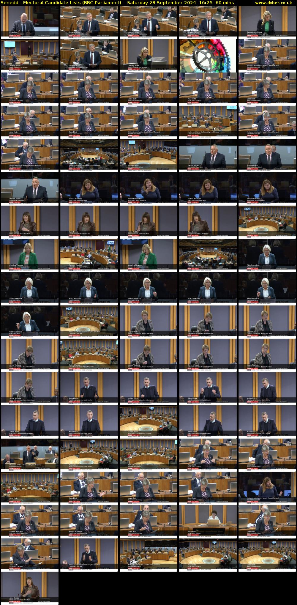 Senedd - Electoral Candidate Lists (BBC Parliament) Saturday 28 September 2024 16:25 - 17:25