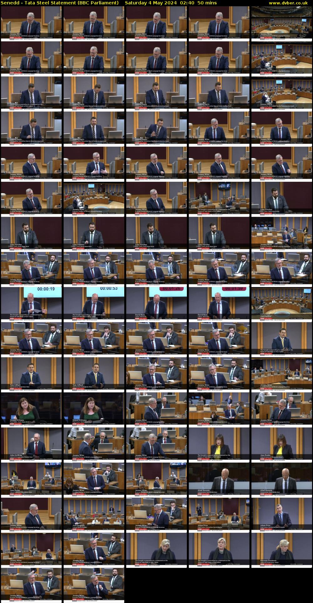 Senedd - Tata Steel Statement (BBC Parliament) Saturday 4 May 2024 02:40 - 03:30