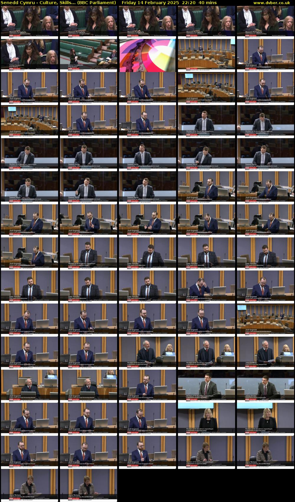 Senedd Cymru - Culture, Skills... (BBC Parliament) Friday 14 February 2025 22:20 - 23:00