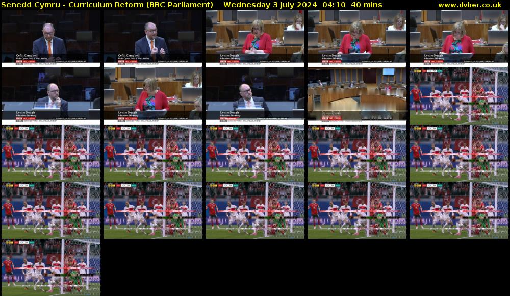 Senedd Cymru - Curriculum Reform (BBC Parliament) Wednesday 3 July 2024 04:10 - 04:50