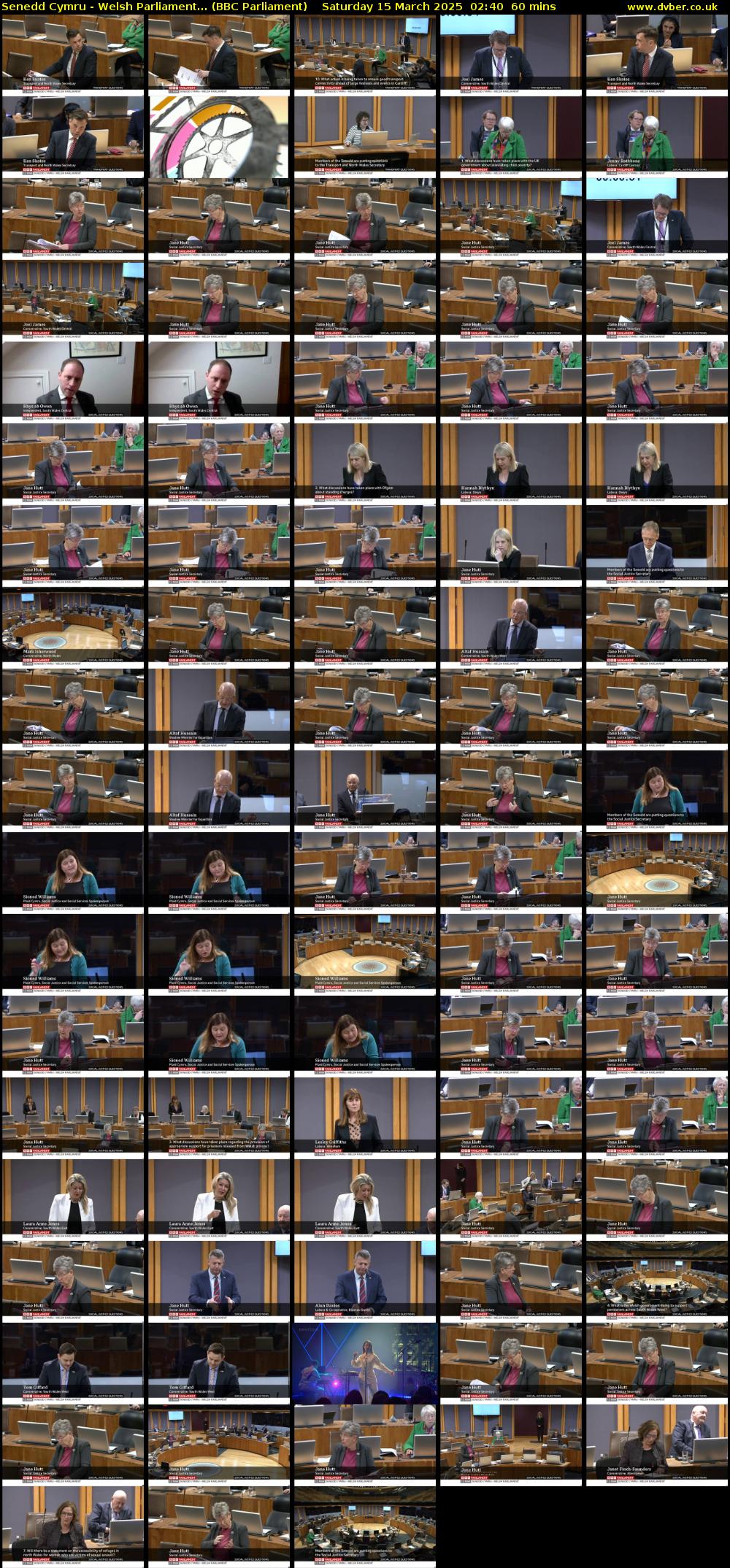 Senedd Cymru - Welsh Parliament... (BBC Parliament) Saturday 15 March 2025 02:40 - 03:40