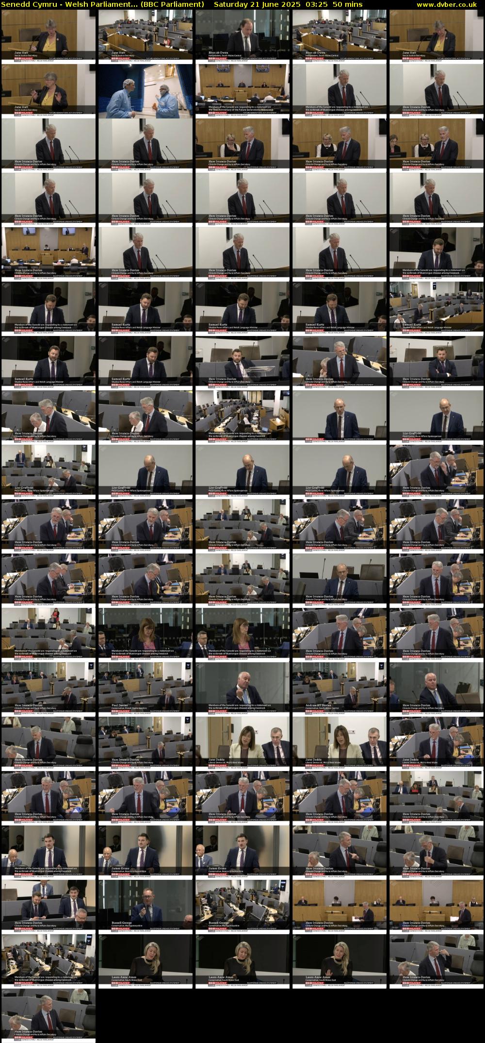 Senedd Cymru - Welsh Parliament... (BBC Parliament) Saturday 21 June 2025 03:25 - 04:15