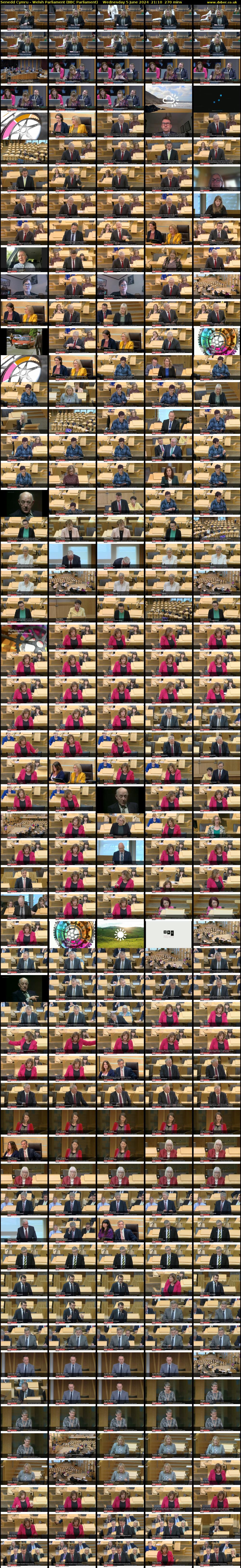 Senedd Cymru - Welsh Parliament (BBC Parliament) Wednesday 5 June 2024 21:10 - 01:40