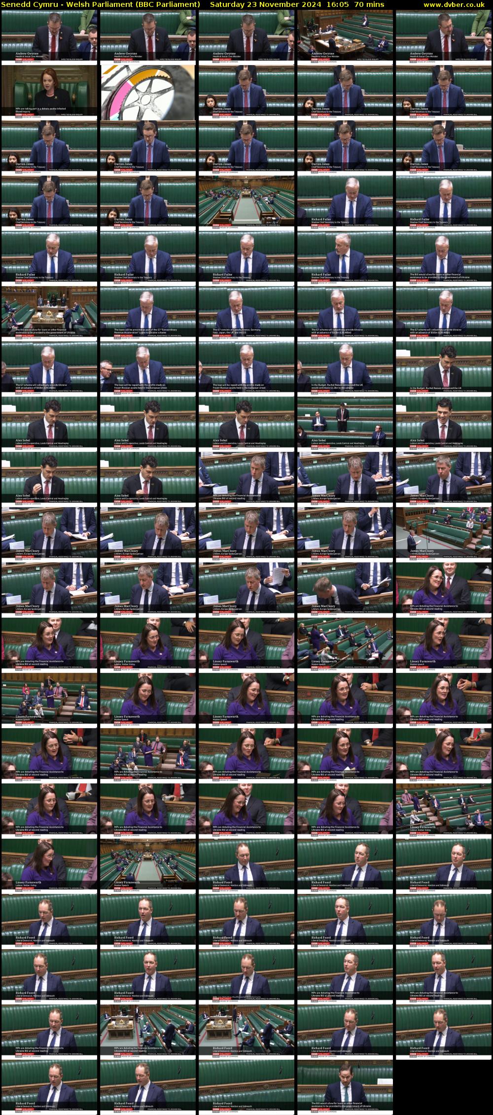 Senedd Cymru - Welsh Parliament (BBC Parliament) Saturday 23 November 2024 16:05 - 17:15