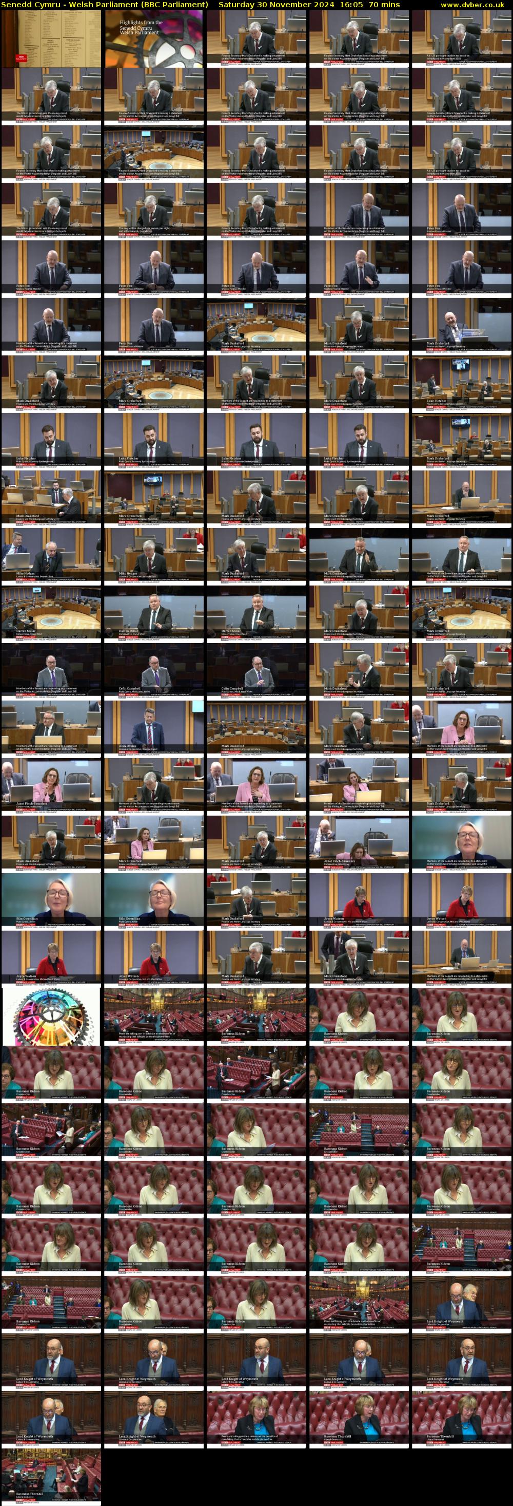 Senedd Cymru - Welsh Parliament (BBC Parliament) Saturday 30 November 2024 16:05 - 17:15