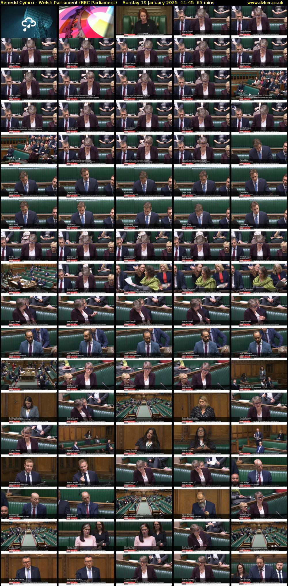 Senedd Cymru - Welsh Parliament (BBC Parliament) Sunday 19 January 2025 11:45 - 12:50