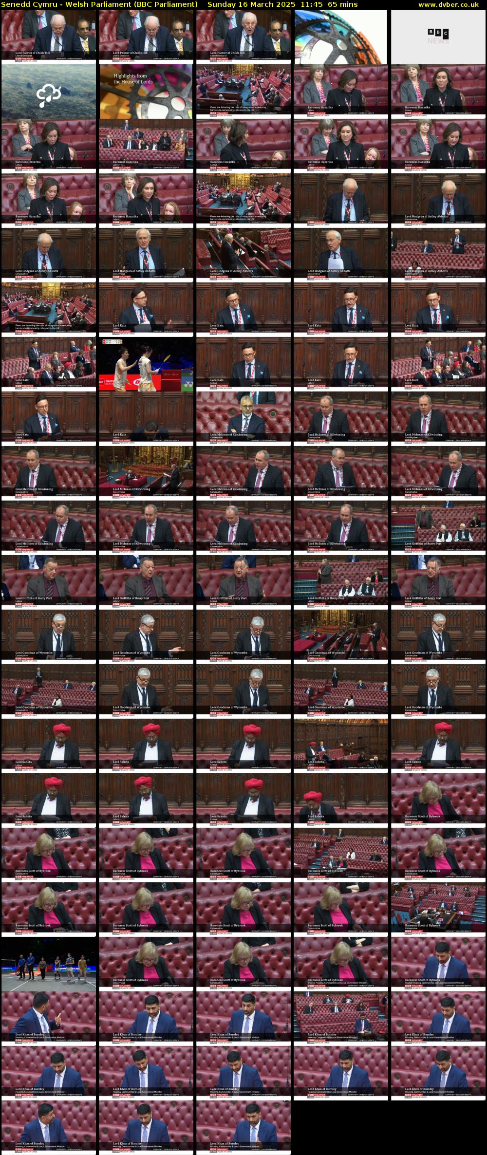 Senedd Cymru - Welsh Parliament (BBC Parliament) Sunday 16 March 2025 11:45 - 12:50